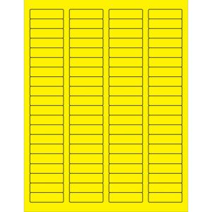 Box Packaging Fluorescent Rectangle Laser Label, Fluorescent Yellow, 1 ...