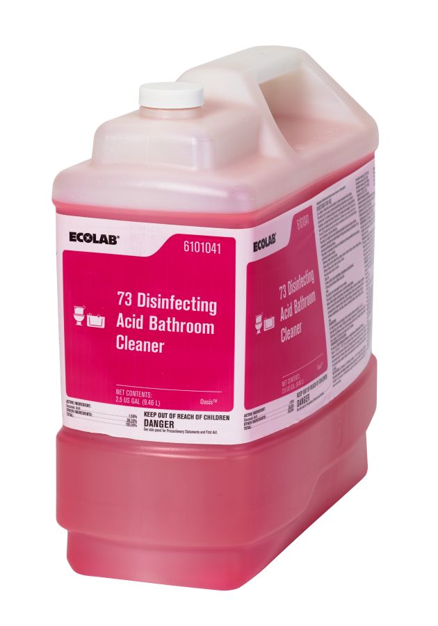 Ecolab 73 Disinfecting Acid Bathroom Cleaner 25 Gallon Fresh Clean